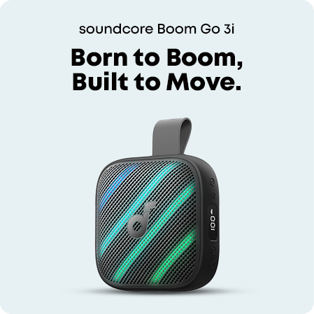 רמקול קומפקטי עם בס עוצמתי soundcore Boom Go 3i 