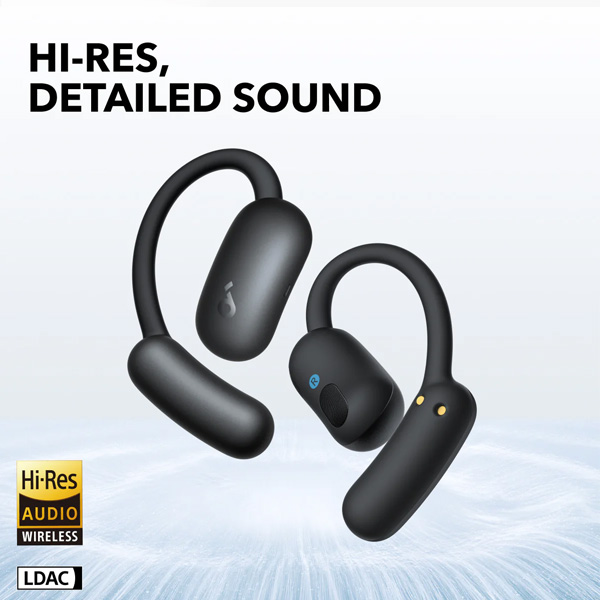אוזניות soundcore AeroFit 2 Open Ear בצבע שחור