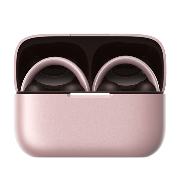 אוזניות soundcore AeroClip Open Ear Clip-On בצבע ורוד