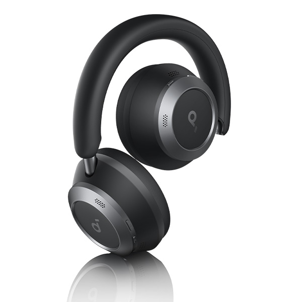 אוזניות קשת soundcore Space One Pro On-Ear בצבע שחור