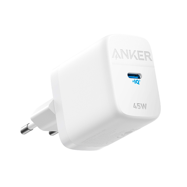 מטען קיר Anker USB-C 313 45W A2643 בצבע לבן