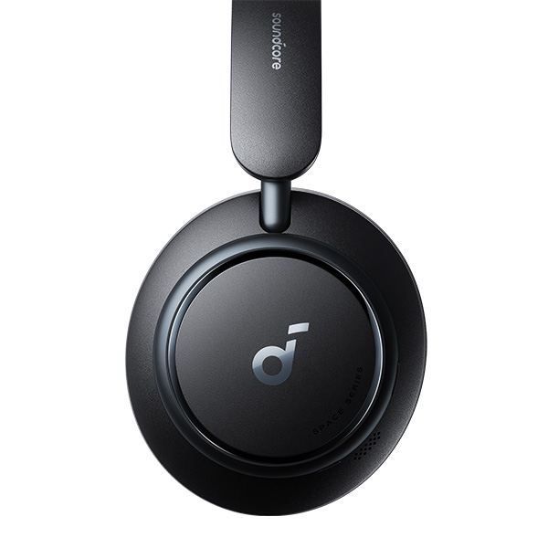 אוזניות קשת אלחוטיות soundcore Space Q45 On-Ear בצבע שחור