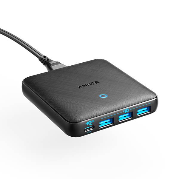 מטען קיר 4 יציאות Anker PowerPort 65W Slim