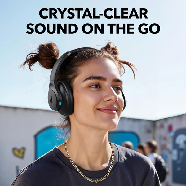 אוזניות קשת soundcore Q11i On-Ear בצבע שחור