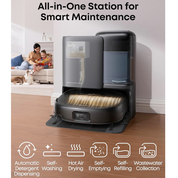 שואב אבק רובוטי eufy Robot Vacuum E25 Omni