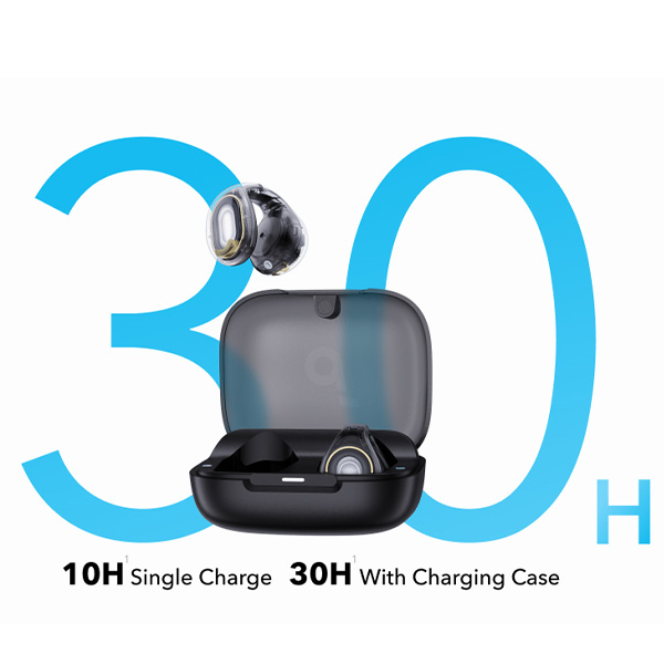 אוזניות Soundcore C30i Open Ear Clip-On בצבע שחור