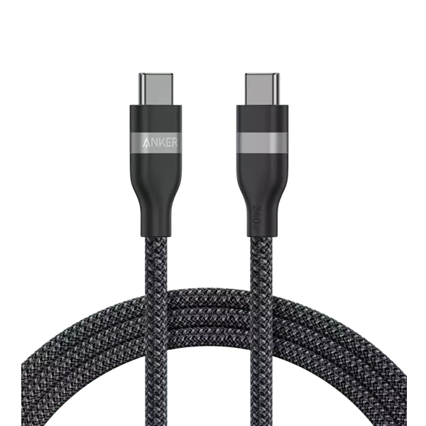 כבל 1 מטר Anker USB-C to USB-C 240W Upcycled-Braided A82E2