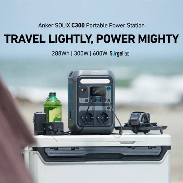 תחנת כוח ניידת Anker SOLIX portable power station C300