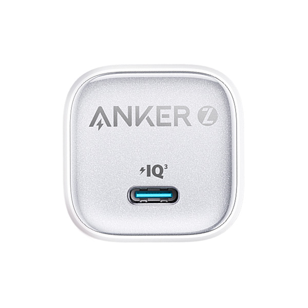 מטען קיר GaN 30W דגם Anker Zolo Charger 30W בצבע לבן