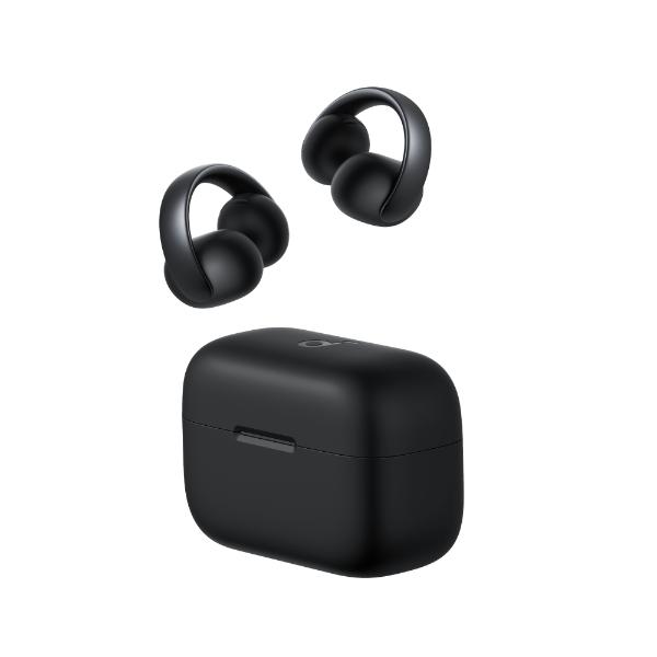 אוזניות soundcore AeroClip Open Ear Clip-On בצבע שחור