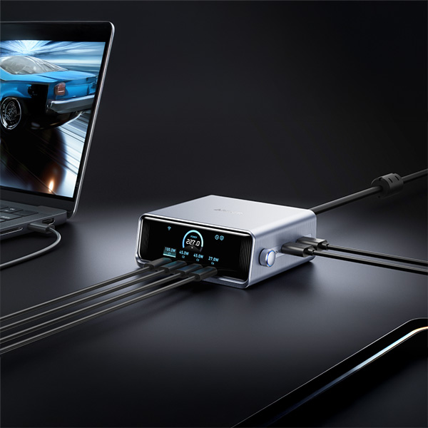 עמדת טעינה עוצמתית 6 יציאות Anker Prime Charger 250W 6 Ports GaN A2345
