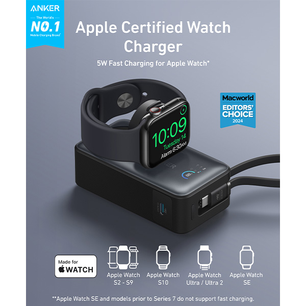 סוללת גיבוי ניידת Anker MagGo Power Bank 10,000mAh