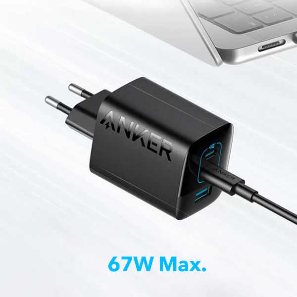 מטען קיר 3 יציאות Anker 336 Charger 67W