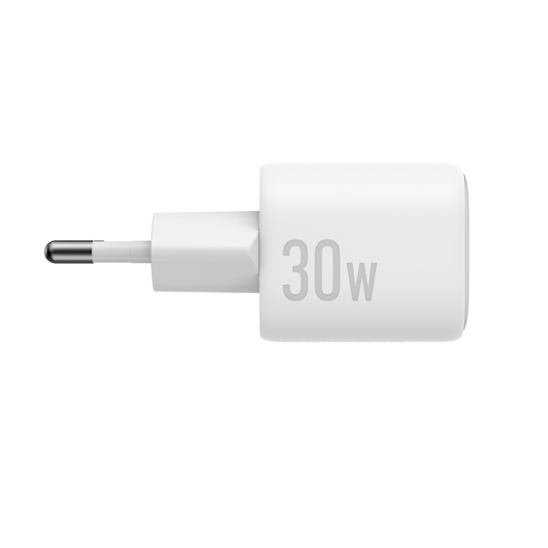 מטען קיר + כבל GaN 30W דגם Anker Zolo Charger 30W בצבע לבן