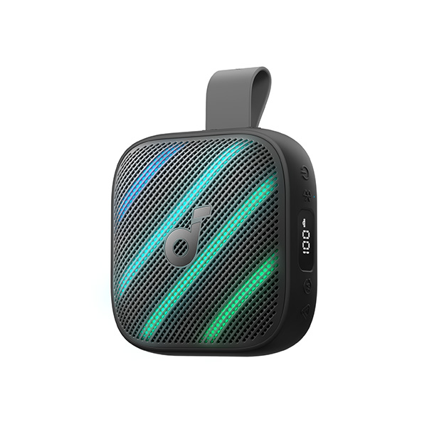 רמקול קומפקטי עם בס עוצמתי soundcore Boom Go 3i בצבע שחור