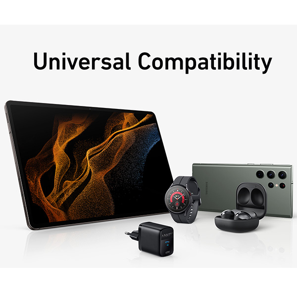 מטען קיר Anker USB-C 313 45W A2643 בצבע שחור