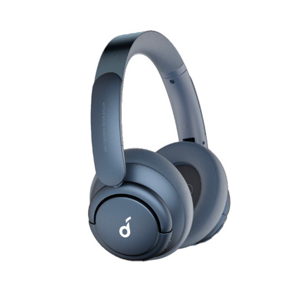 אוזניות קשת אלחוטיות soundcore Life Tune ANC On-Ear בצבע אפור