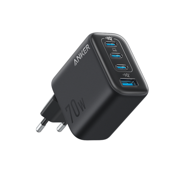 מטען קיר עוצמתי 4 יציאות Anker Zolo Charger 70W