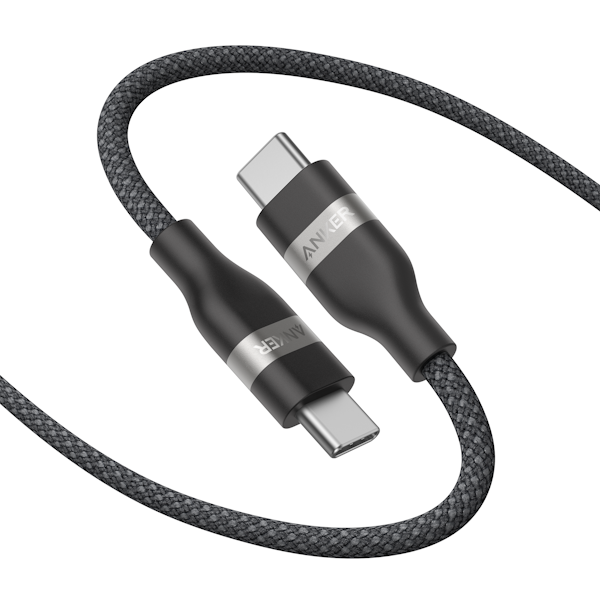 כבל 1.8 מטר Anker USB-C to USB-C 240W בצבע שחור