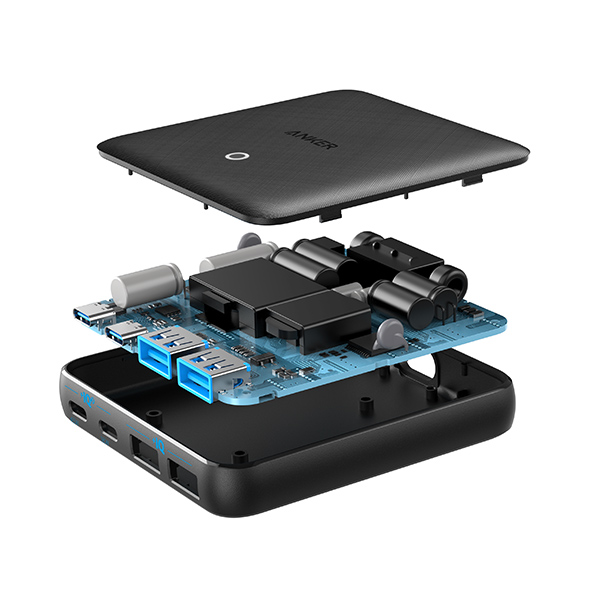 מטען קיר 4 יציאות Anker PowerPort 65W Slim