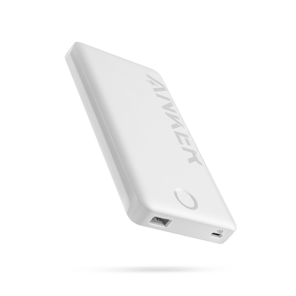 סוללת גיבוי Anker 323 Power Bank 10000mA בצבע לבן