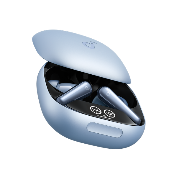 אוזניות soundcore Liberty 4 Pro TWS בצבע כחול בהיר