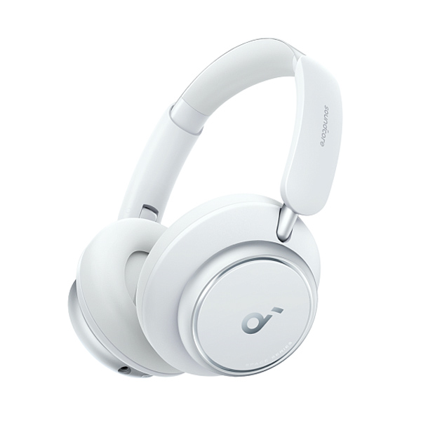 אוזניות קשת אלחוטיות soundcore Space Q45 On-Ear בצבע לבן