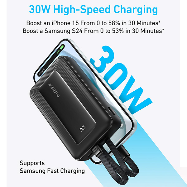 סוללת גיבוי ניידת קומפקטית Anker Zolo Power Bank 20000mA