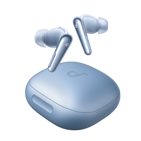 אוזניות soundcore Liberty 4 Pro TWS בצבע כחול בהיר