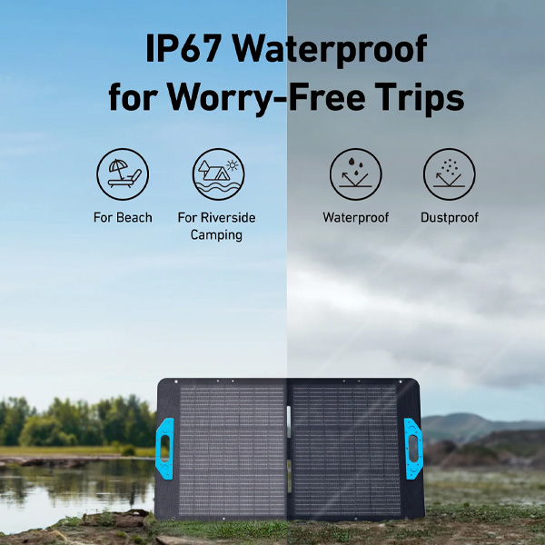 פאנל סולארי לתחנת כוח ניידת Anker SOLIX PS100 Portable Solar Panel 