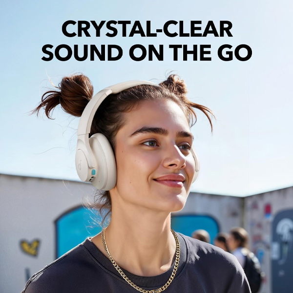 אוזניות קשת soundcore Q11i On-Ear בצבע לבן