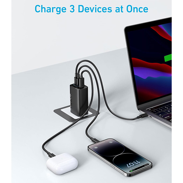 מטען קיר 3 יציאות Anker 336 Charger 67W