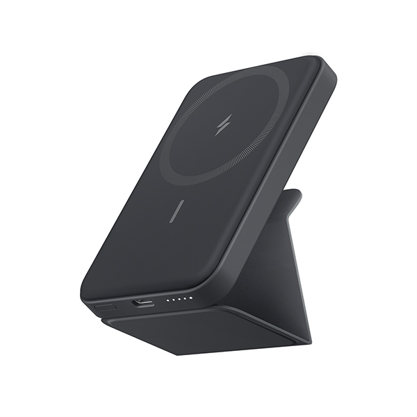 סוללת גיבוי לטעינה אלחוטית Anker 622 MagGo 5000mAh בצבע שחור