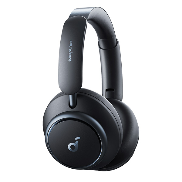 אוזניות קשת אלחוטיות soundcore Space Q45 On-Ear בצבע שחור
