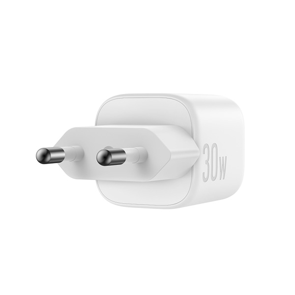 מטען קיר GaN 30W דגם Anker Zolo Charger 30W בצבע לבן