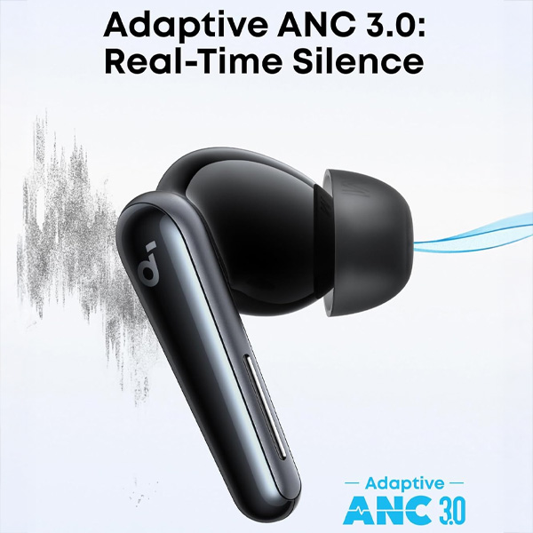אוזניות ANC מתקדמות soundcore Liberty 5 בצבע שחור