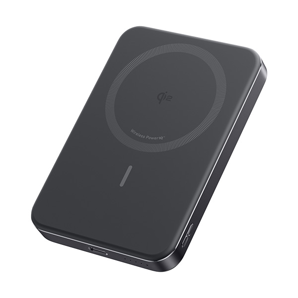 סוללת גיבוי אלחוטית Anker MagGo 10K Magnetic Wireless 10000mAh בצבע שחור