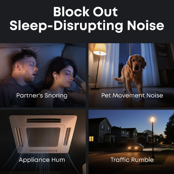 אוזניות ANC לשינה soundcore A30 בצבע לבן