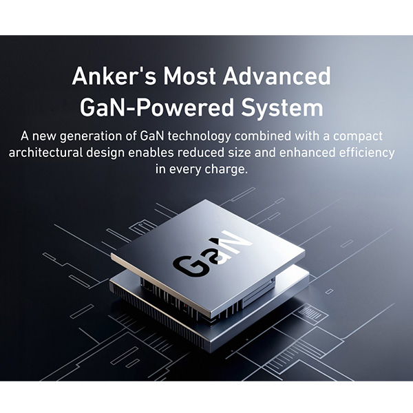עמדת טעינה עוצמתית 6 יציאות Anker Prime Charger 200W 6 Ports GaN A2683