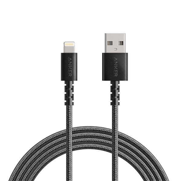 כבל טעינה לאייפון 1.8 מטר Anker Powerline II MFI A-L Black A8013