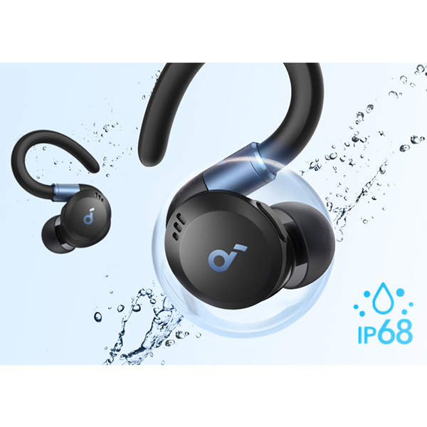אוזניות ספורט אלחוטיות soundcore Sport X20 בצבע שחור