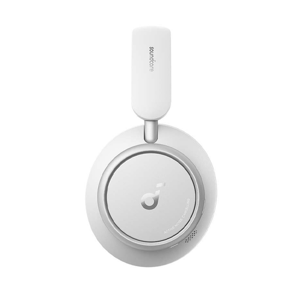 אוזניות קשת אלחוטיות soundcore Space Q45 On-Ear בצבע לבן