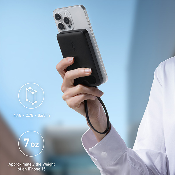 סוללת גיבוי ניידת קומפקטית Anker Power Bank 10000mAh